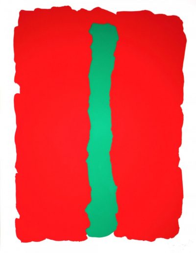 Bram Bogart - Compositie rood/groen
