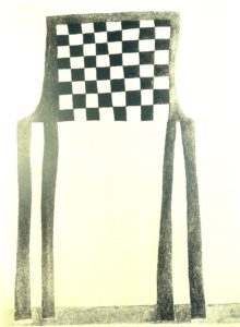 Klaas Gubbels - 'Stoel en schaakbord'